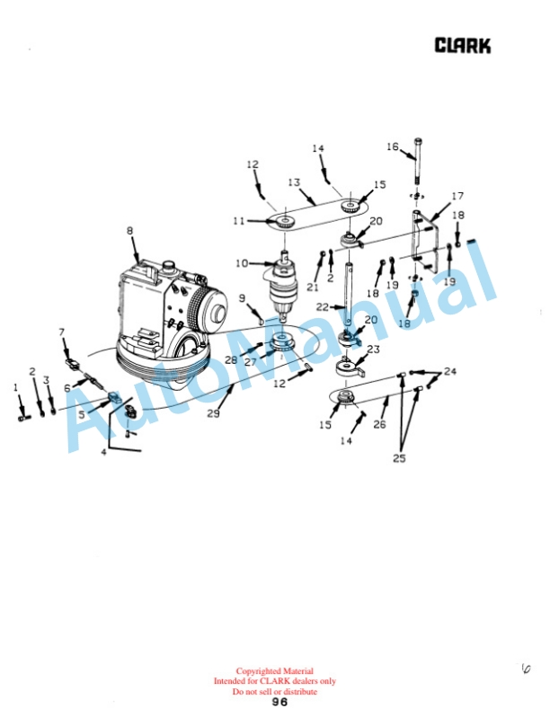 Clark OP15B Parts Manual OP15B-2 5 Clark OP15B Parts Manual OP15B-2-5
