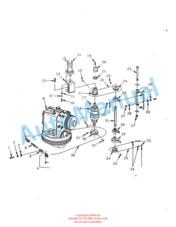 Clark OP15B Parts Manual OP15B-3 2 Clark OP15B Parts Manual OP15B-3-2