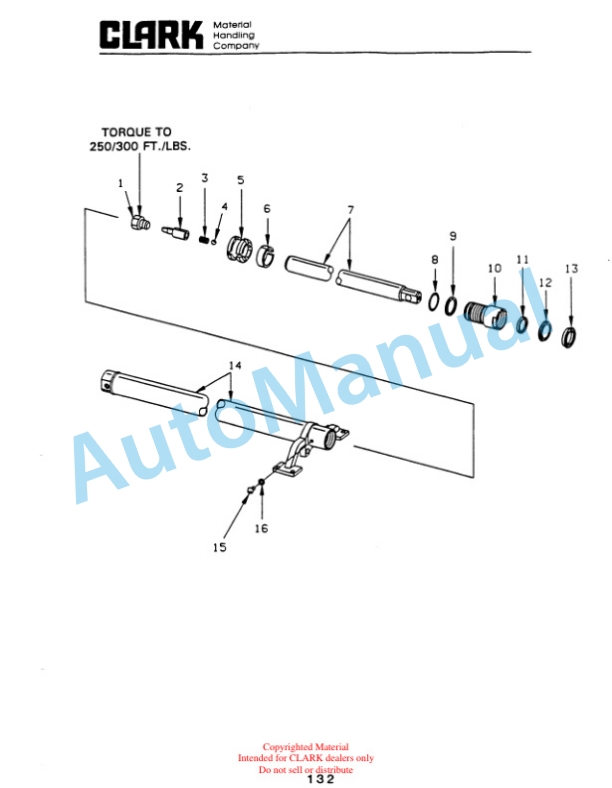 Clark OP15B Parts Manual OP15B-4 5 Clark OP15B Parts Manual OP15B-4-5