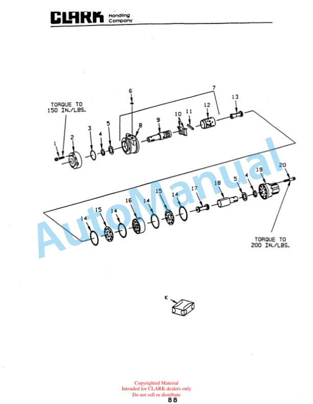 Clark OP15B Parts Manual OP15B-5 2 Clark OP15B Parts Manual OP15B-5-2