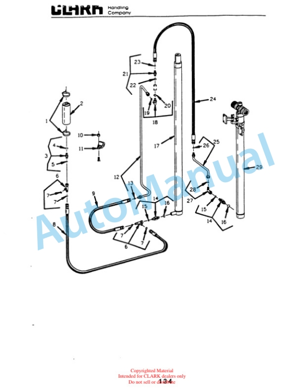 Clark OP15B Parts Manual OP15B-5 5 Clark OP15B Parts Manual OP15B-5-5