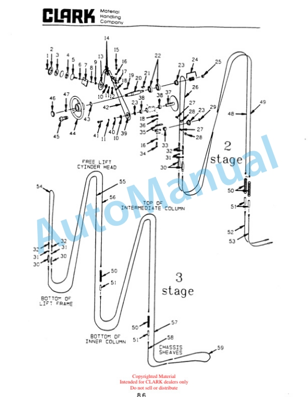 Clark OP15B Parts Manual OP15B-6 2 Clark OP15B Parts Manual OP15B-6-2