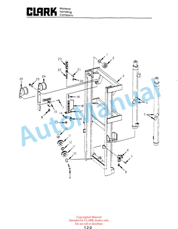 Clark OP15B Parts Manual OP15B-6 4 Clark OP15B Parts Manual OP15B-6-4