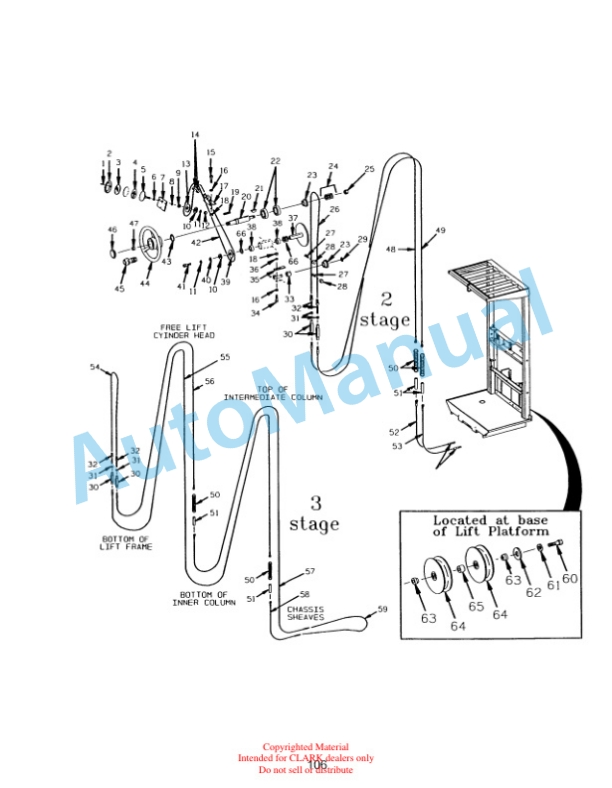 Clark OP15B Parts Manual OP15B-7 2 Clark OP15B Parts Manual OP15B-7-2