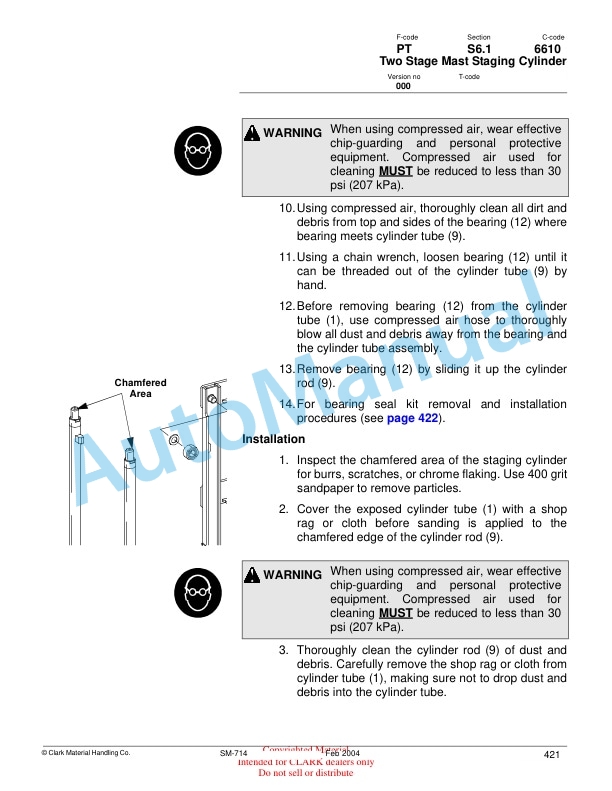 Clark OP15X Service Manual SM-714 5 Clark OP15X Service Manual SM-714 - Image 5