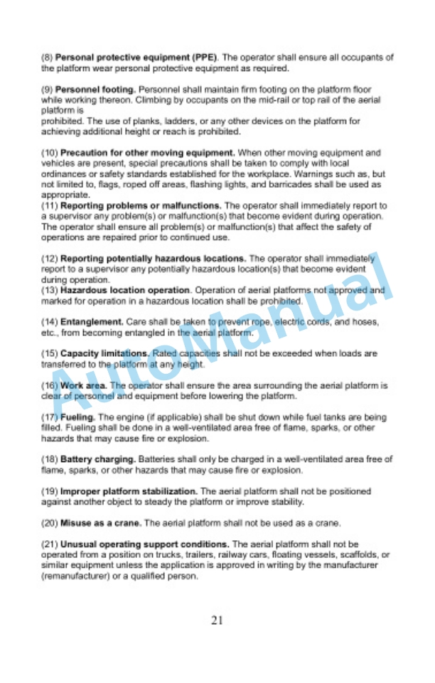 Clark OSQ 126-192 Manual of Responsibilities OM-1202 4 Clark OSQ 126-192 Manual of Responsibilities OM-1202-4