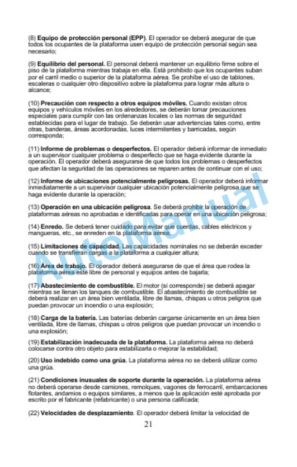 Clark OSQ 126-192 Manual of Responsibilities OM-1204 4 Clark OSQ 126-192 Manual of Responsibilities OM-1204-4