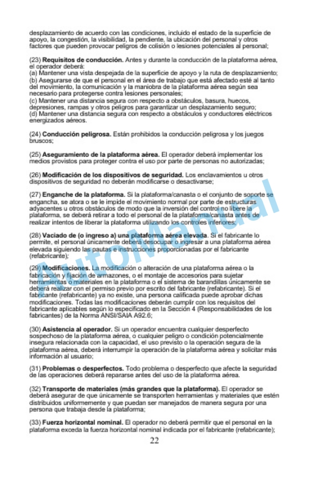 Clark OSQ 126-192 Manual of Responsibilities OM-1204 5 Clark OSQ 126-192 Manual of Responsibilities OM-1204-5