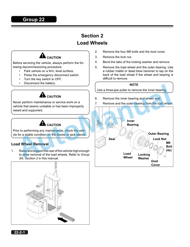Clark OSQ 126, OSQ 162, OSQ 192 Service Manual SM-1201 4 Clark OSQ 126, OSQ 162, OSQ 192 Service Manual SM-1201 - Image 4