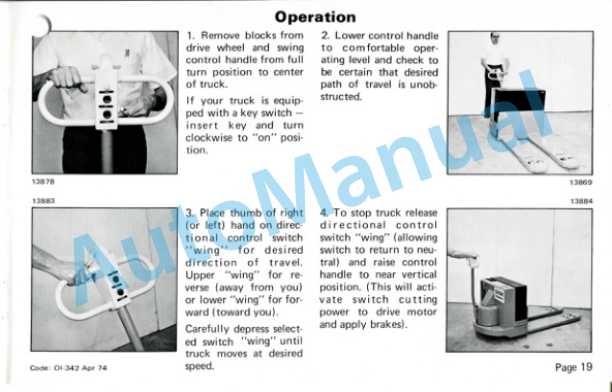 Clark P 30-60 Operator Instruction Manual OI-342 4 Clark P 30-60 Operator Instruction Manual OI-342-4