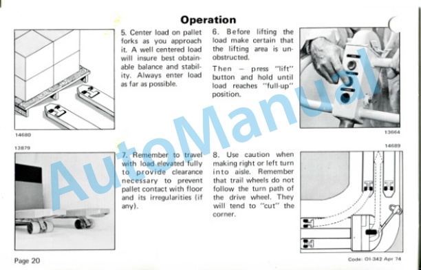 Clark P 30-60 Operator Instruction Manual OI-342 5 Clark P 30-60 Operator Instruction Manual OI-342-5