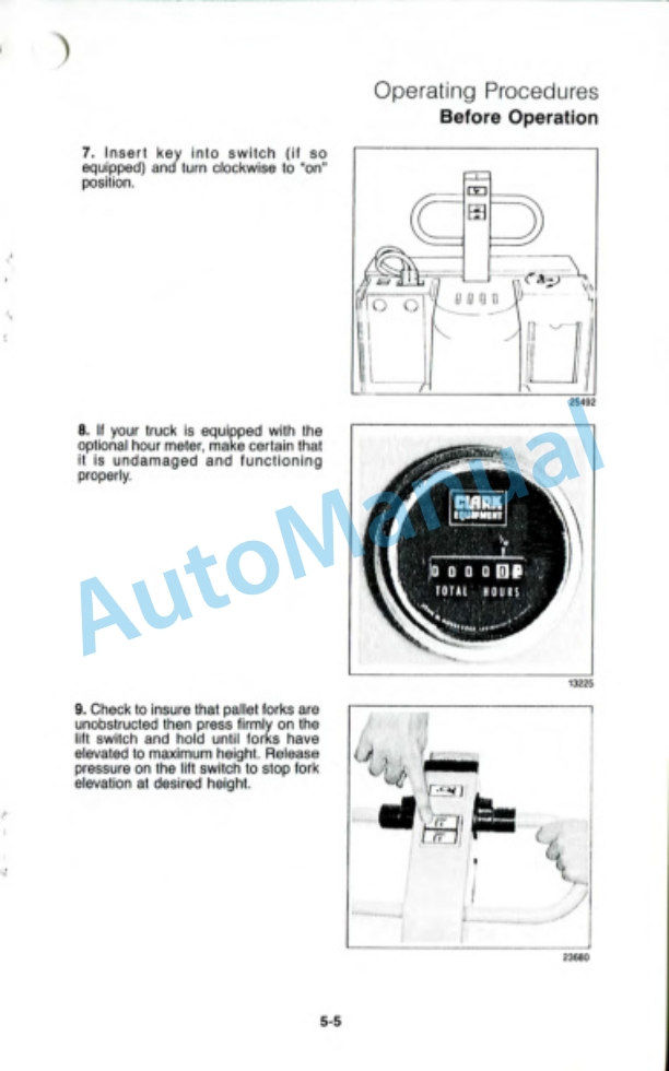 Clark P 40, P 60, HWP 40, HWP 60 Operator Manual OM-541 2 Clark P 40, P 60, HWP 40, HWP 60 Operator Manual OM-541-2