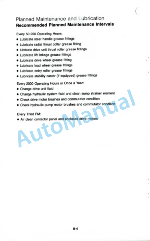 Clark P 40, P 60, HWP 40, HWP 60 Operator Manual OM-541 4 Clark P 40, P 60, HWP 40, HWP 60 Operator Manual OM-541-4