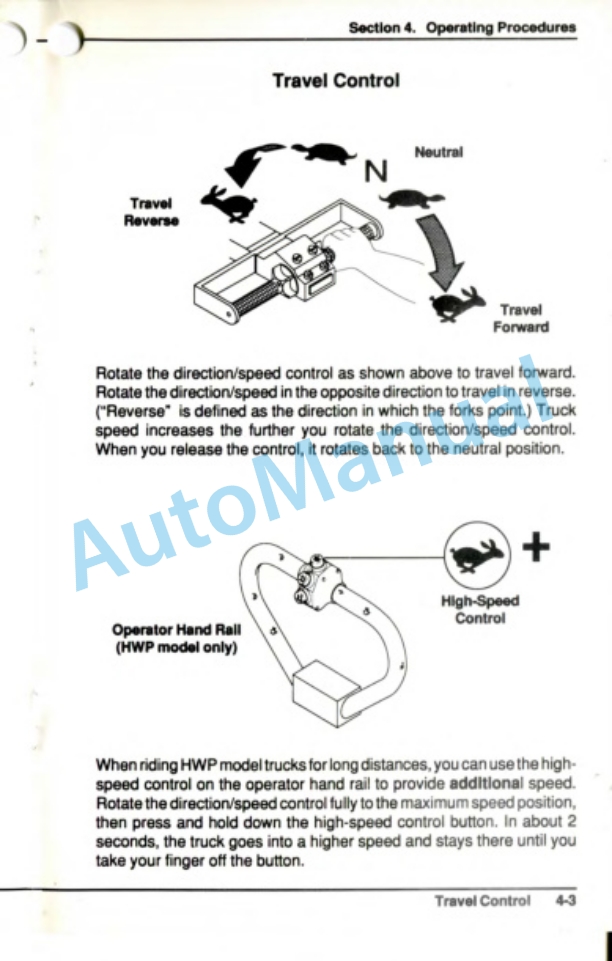 Clark P40, HWP40 Operator Manual OM-594-2