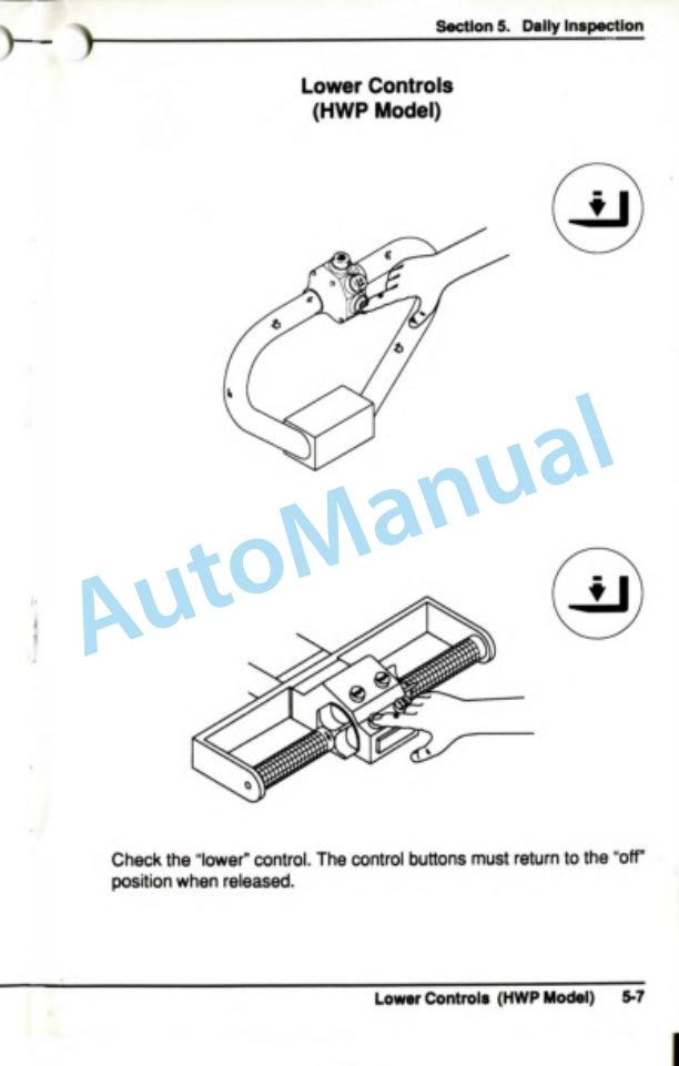 Clark P40, HWP40 Operator Manual OM-594-3