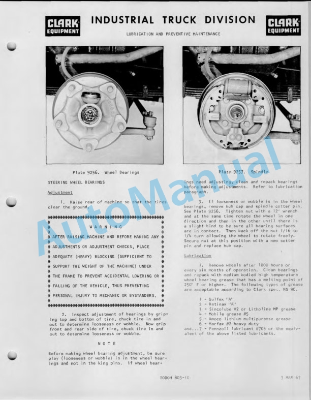 Clark Pan-American Airways Clarktor Perkins Diesel Operator Manual O-222 3 Clark Pan-American Airways Clarktor Perkins Diesel Operator Manual O-222-3