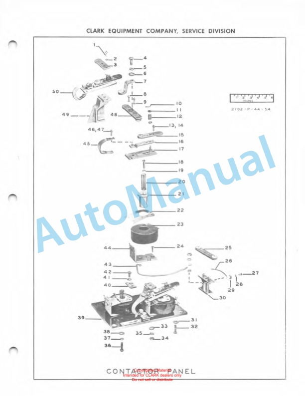 Clark Powrworker Grip Tractor Maintenance Manual and Parts Book X104A 2 Clark Powrworker Grip Tractor Maintenance Manual and Parts Book X104A-2
