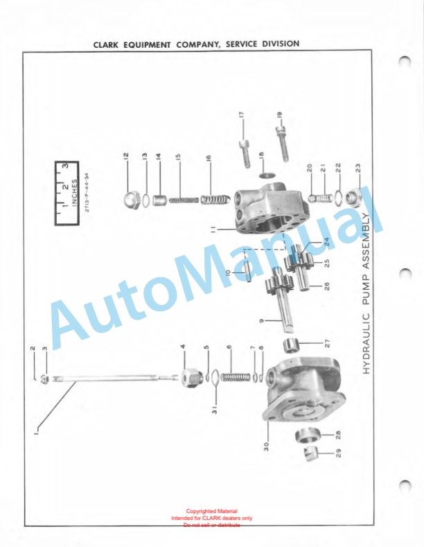 Clark Powrworker Grip Tractor Maintenance Manual and Parts Book X104A 5 Clark Powrworker Grip Tractor Maintenance Manual and Parts Book X104A-5