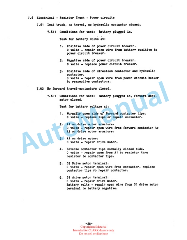 Clark PT5, PT7, PTT5, PTT7 Service Manual SM-577 5 Clark PT5, PT7, PTT5, PTT7 Service Manual SM-577 - Image 5