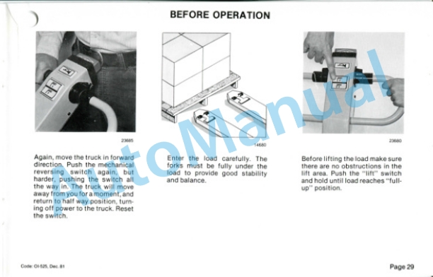 Clark PW 15, PW 18 Operator Instruction Manual OI-525 3 Clark PW 15, PW 18 Operator Instruction Manual OI-525-3