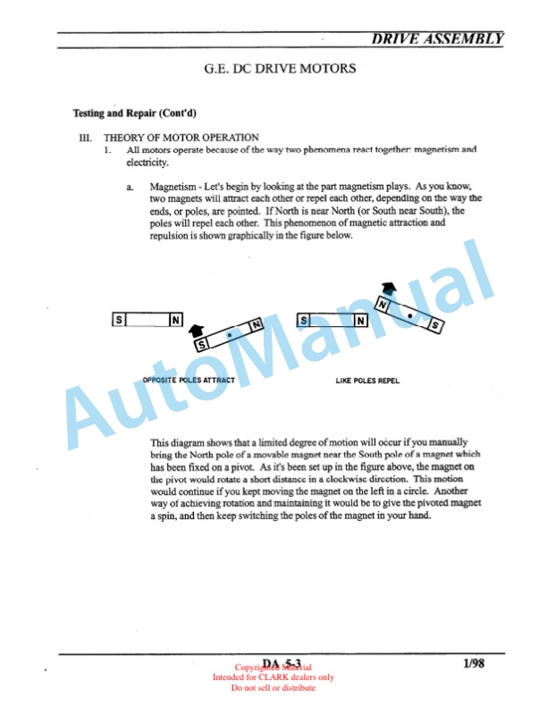 Clark PWC 30, PWT 7 Service Manual SM-614 4 Clark PWC 30, PWT 7 Service Manual SM-614 - Image 4