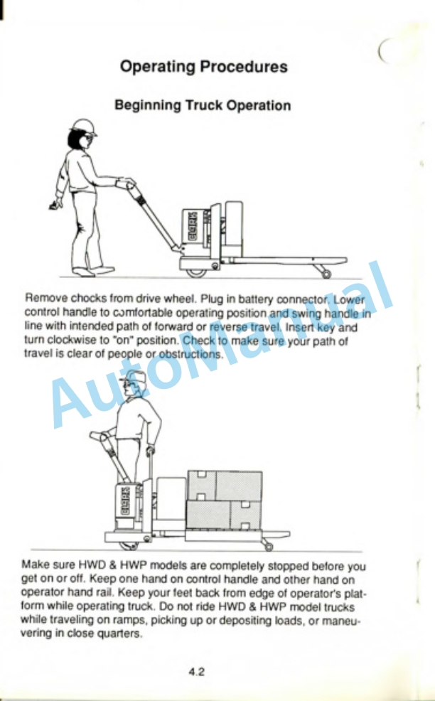 Clark PWD25, 30, 36, HWD25, 30, 36, P-HWD25, 30 Operator Manual OM-568 2 Clark PWD25, 30, 36, HWD25, 30, 36, P-HWD25, 30 Operator Manual OM-568-2