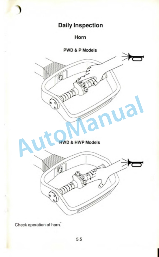 Clark PWD25, 30, 36, HWD25, 30, 36, P-HWD25, 30 Operator Manual OM-568 3 Clark PWD25, 30, 36, HWD25, 30, 36, P-HWD25, 30 Operator Manual OM-568-3