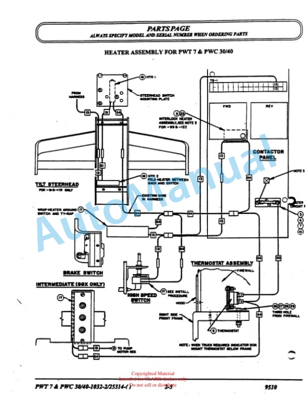 Clark PWT 7 Parts Manual X-169 5 Clark PWT 7 Parts Manual X-169-5