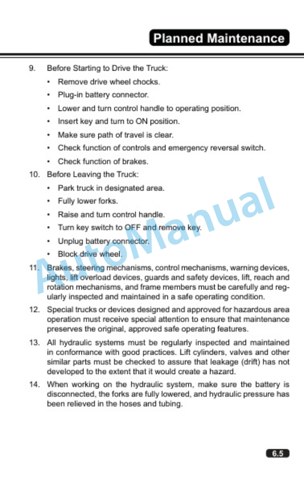 Clark PWXE 30-40, HWXE 30-40 Operator Manual OM-748 5 Clark PWXE 30-40, HWXE 30-40 Operator Manual OM-748-5