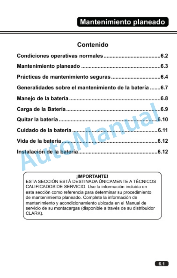 Clark PWXE 30-40, HWXE 30-40 Operator Manual OM-749 ES 4 Clark PWXE 30-40, HWXE 30-40 Operator Manual OM-749 ES-4
