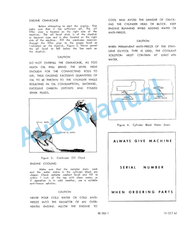 Clark RHY, CFY, CHY, WP Operator Manual O-B83-2 1st 4 Clark RHY, CFY, CHY, WP Operator Manual O-B83-2 1st-4