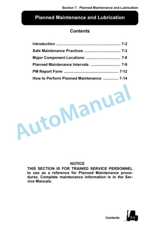 Clark S 20, 25, 30, 35 D, L, G, S 20, 25, 30, 32C L, G Operator Manual OM-1067 4 Clark S 20, 25, 30, 35 D, L, G, S 20, 25, 30, 32C L, G Operator Manual OM-1067 - Image 4
