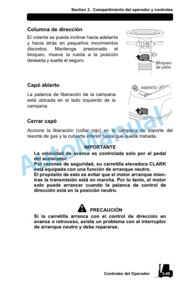 Clark S 20, 25, 30, 35 D, L, G, S 20, 25, 30, 32C L, G Operator Manual OM-1079 2 Clark S 20, 25, 30, 35 D, L, G, S 20, 25, 30, 32C L, G Operator Manual OM-1079-2