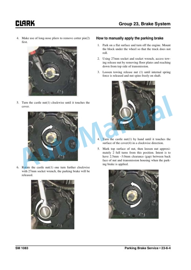 Clark S 20-35 L, S 20-35 G, S 20-32C L, S 20-32C G Service Manual SM-1083 3 Clark S 20-35 L, S 20-35 G, S 20-32C L, S 20-32C G Service Manual SM-1083 - Image 3