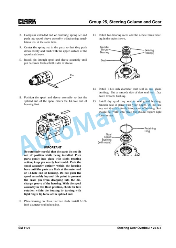 Clark S 20-35 L, S 20-35 G, S 20-32C L, S 20-32C G Service Manual SM-1176 4 Clark S 20-35 L, S 20-35 G, S 20-32C L, S 20-32C G Service Manual SM-1176 - Image 4