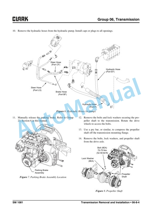 Clark S 20 D, S 25 D, S 30 D, S 35 D Service Manual SM-1081 3 Clark S 20 D, S 25 D, S 30 D, S 35 D Service Manual SM-1081 - Image 3