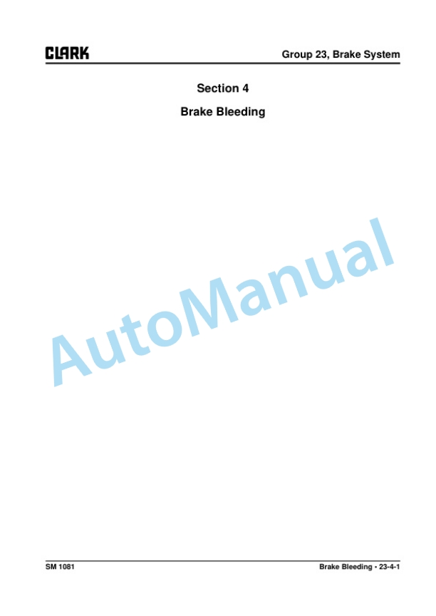 Clark S 20 D, S 25 D, S 30 D, S 35 D Service Manual SM-1081 5 Clark S 20 D, S 25 D, S 30 D, S 35 D Service Manual SM-1081 - Image 5