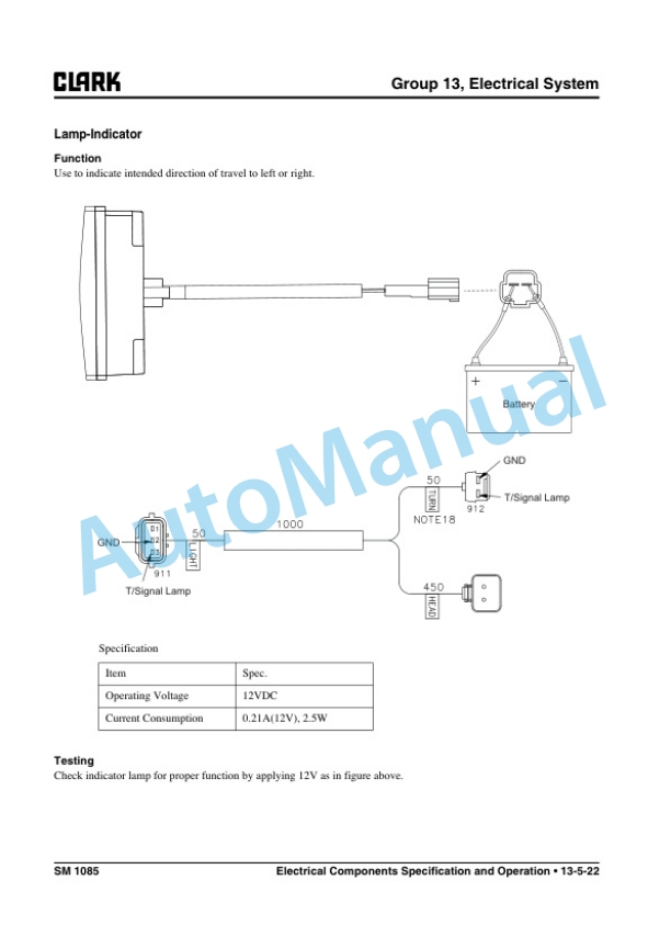 Clark S 20 L, S 25 L, S 30 L, S 35 L, S 20 G, S 25 G, S 30 G, S 35 G Service Manual SM-1085 3 Clark S 20 L, S 25 L, S 30 L, S 35 L, S 20 G, S 25 G, S 30 G, S 35 G Service Manual SM-1085 - Image 3