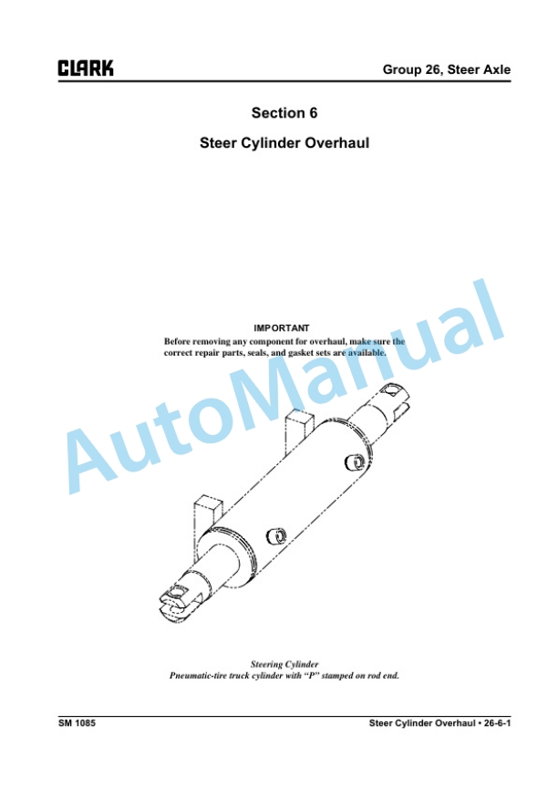 Clark S 20 L, S 25 L, S 30 L, S 35 L, S 20 G, S 25 G, S 30 G, S 35 G Service Manual SM-1085 5 Clark S 20 L, S 25 L, S 30 L, S 35 L, S 20 G, S 25 G, S 30 G, S 35 G Service Manual SM-1085 - Image 5