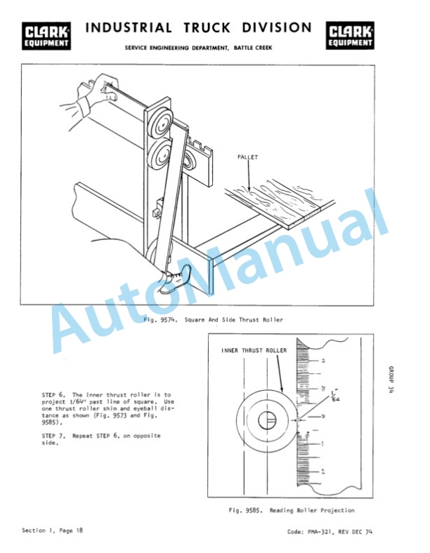Clark S 20, S 30, S 40, SP 20, SP 25, SP 30 Planned Maintenance and Adjustment Procedures Manual PMA-321 3 Clark S 20, S 30, S 40, SP 20, SP 25, SP 30 Planned Maintenance and Adjustment Procedures Manual PMA-321-3