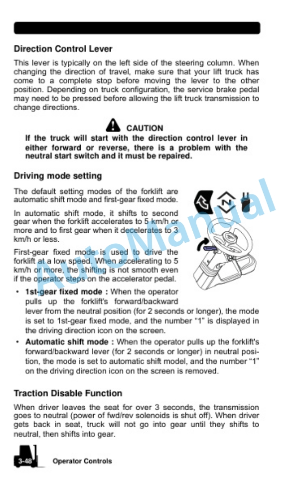 Clark S 40, 45, 50, 55, 60 D, S 40, 45, 50, 55, 60 L Operator Manual OM-1185 2 Clark S 40, 45, 50, 55, 60 D, S 40, 45, 50, 55, 60 L Operator Manual OM-1185-2