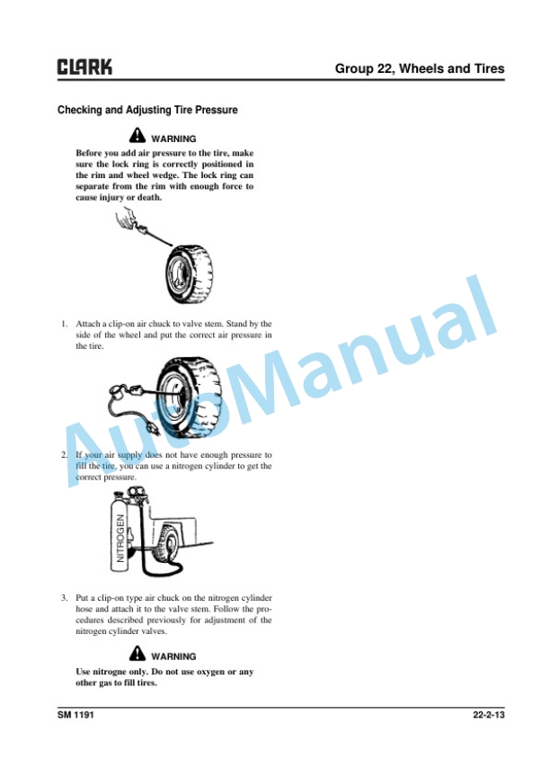 Clark S 40s D, S 40 D, S 45s D, S 45 D, S 50s D, S 50 D, S 55 D, S 60 D Service Manual SM-1191 4 Clark S 40s D, S 40 D, S 45s D, S 45 D, S 50s D, S 50 D, S 55 D, S 60 D Service Manual SM-1191 - Image 4