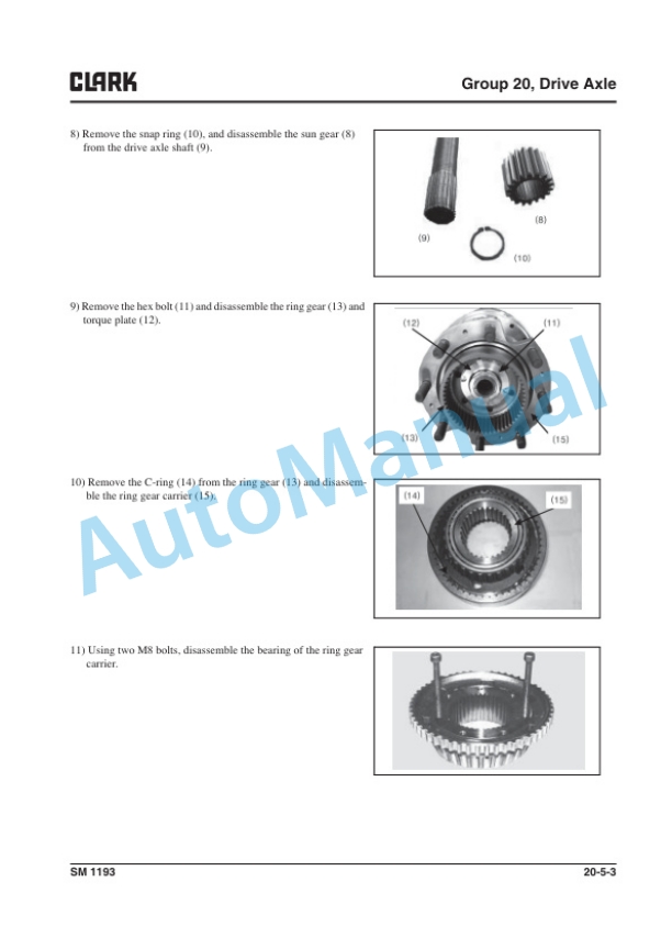Clark S 40s L, S 40 L, S 45s L, S 45 L, S 50s L, S 50 L, S 55 L, S 60 L Service Manual SM-1193 3 Clark S 40s L, S 40 L, S 45s L, S 45 L, S 50s L, S 50 L, S 55 L, S 60 L Service Manual SM-1193 - Image 3