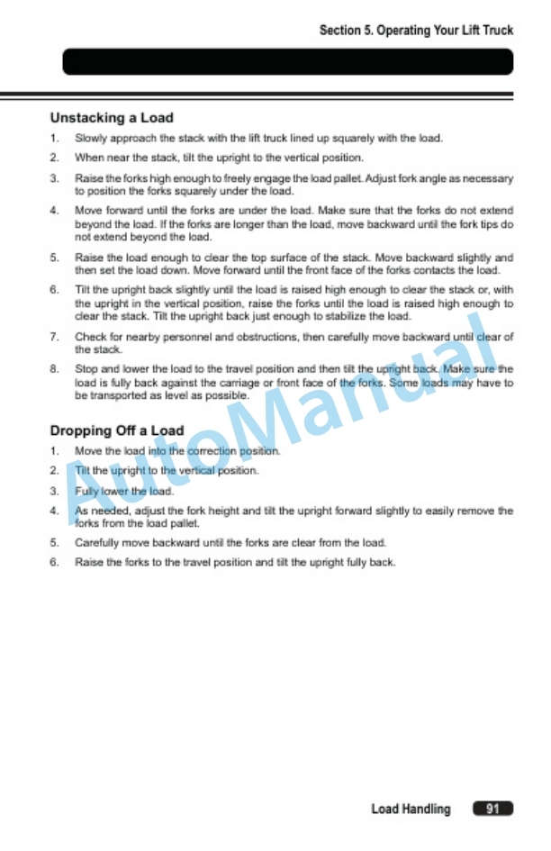 Clark SE 15-25T Operator Manual OM-747 4 Clark SE 15-25T Operator Manual OM-747-4