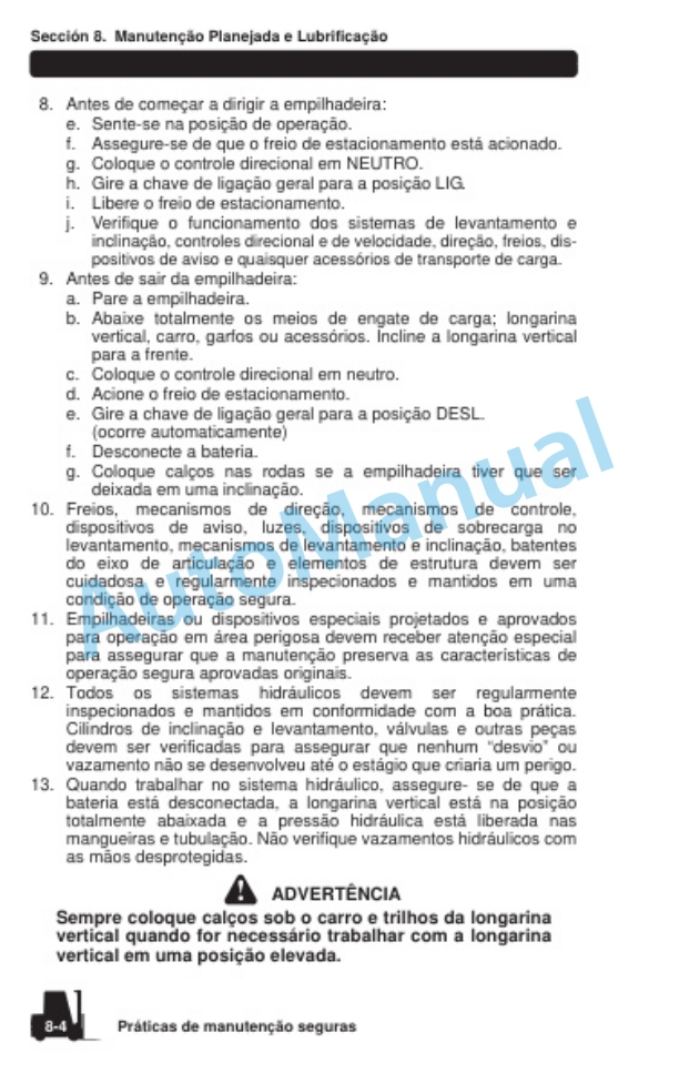 Clark SE 25, 30s, 30, 35 Operator Manual OM-1326 4 Clark SE 25, 30s, 30, 35 Operator Manual OM-1326-4