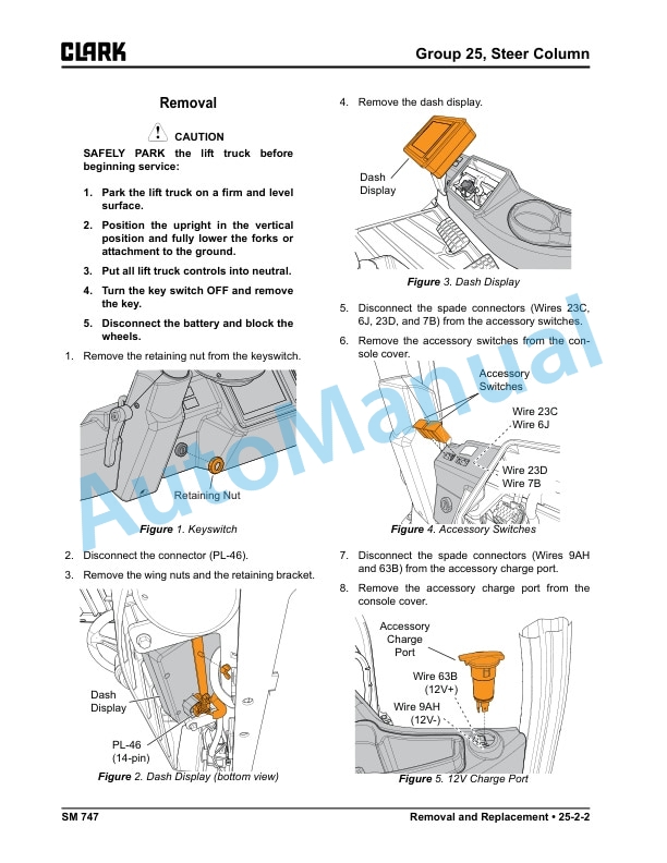 Clark SE15-25T Service Manual SM-747 3 Clark SE15-25T Service Manual SM-747 - Image 3