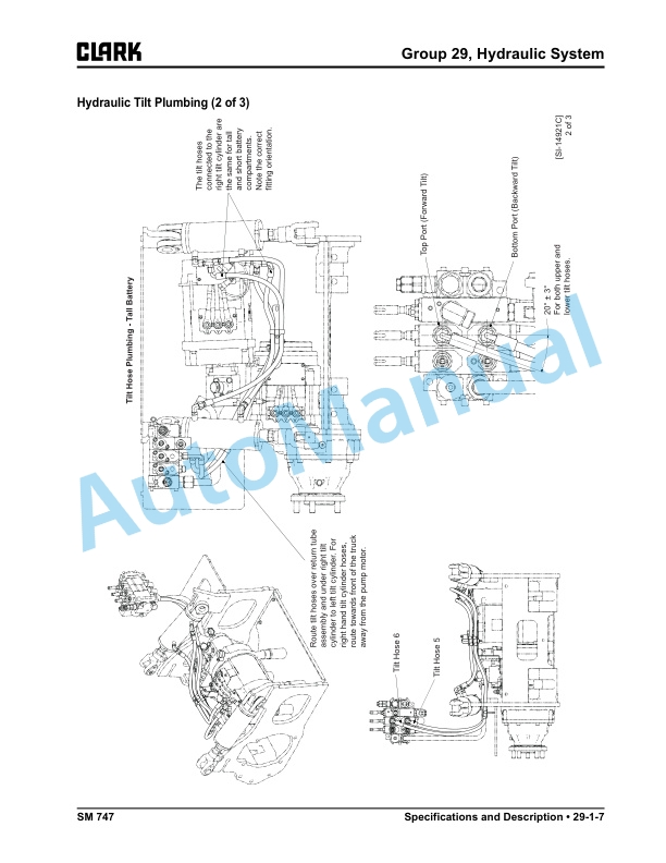 Clark SE15-25T Service Manual SM-747 4 Clark SE15-25T Service Manual SM-747 - Image 4