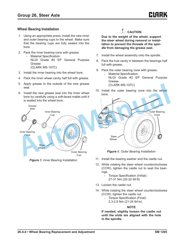 Clark SEC20-35 Service Manual SM-1205 3 Clark SEC20-35 Service Manual SM-1205 - Image 3