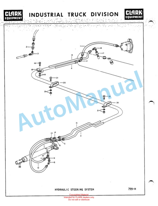 Clark Series 120 Straddle Carrier Parts Book 120A1 4 Clark Series 120 Straddle Carrier Parts Book 120A1-4