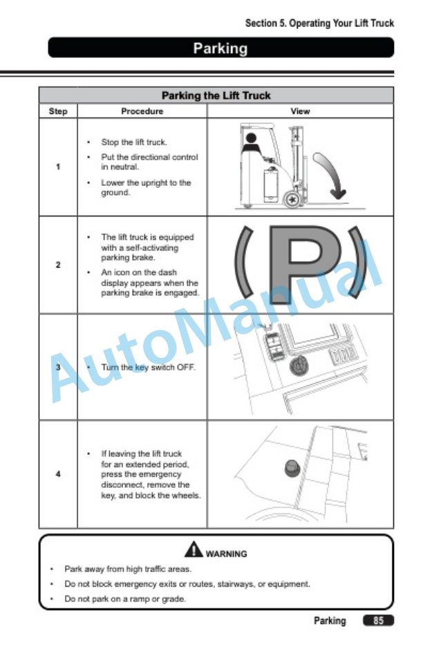 Clark SES15-25 Operator Manual OM-1212 4 Clark SES15-25 Operator Manual OM-1212 - Image 4